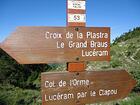 Croix de la Plastra<br />Le Grand Braus<br />Lucéram<br />Col de l'Orme<br />Lucéram par le Clapou
