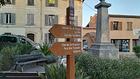 (remplacée par b350)<br />Sentier de la Brague<br />La Rine<br />Gué des Soullières<br />Chemin de Roquefort<br />Pont des Tamarins<br />Valbonne<br />