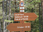 Col St-Pierre<br />Valderoure - GR510<br />Piste de la Mistralle<br />St-Auban - GR510