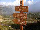 Col de la Lombarde (2350m), Crête de la Lausetta, Lac de Ste-Anne, Sanctuaire de Ste-Anne, Pas de Ste-Anne, Col du Lausfer, Passo Tésina