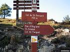 Col du St-Bernard (750m), Pas d'Ongrand, St-Siméon, Col du Farguet