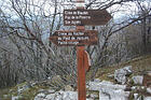 Cime de Baudon<br />Pas de la Piastre<br />Ste-Agnès<br />Crête du rocher du Pied de Jacques<br />Peille-Village<br />-