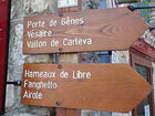 Porte de Gênes<br />Vésaire<br />Vallon de Carleva<br />Hameaux de Libre<br />Fanghetto<br />Airole