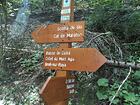 Scaffa de Gia<br />Col de Muraton<br />Baisse de Caïné<br />Collet du Mont Agu<br />Breil-sur-Roya<br />Le Bois Noir<br />Baoussoun<br />Saorge