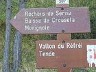 Rochers de Servia<br />Baisse de Crouseta<br />Morignole<br />Vallon du Réfréi<br />Tende