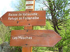 Baisse de Vallaurette<br />Refuge de Fontanalbe<br />Les Mesches