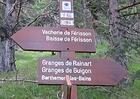 Vacherie de Férisson<br />Baisse de Férisson<br />Granges de Rainart<br />Granges de Guigon<br />Berthemont-les-Bains<br />-